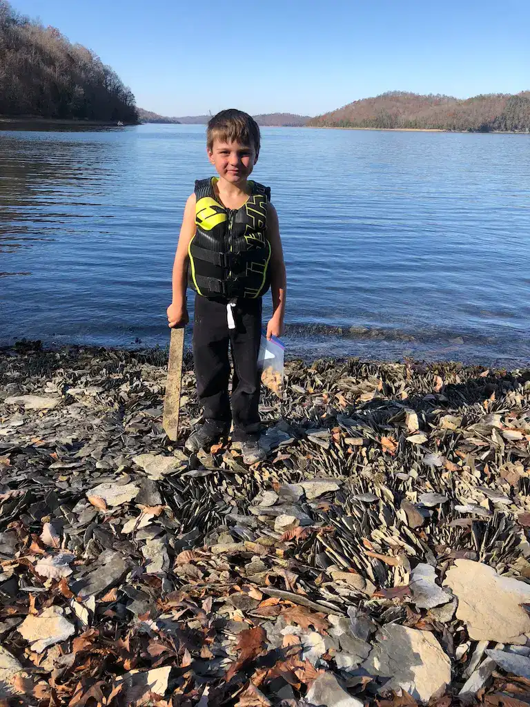 Uncovering unique rocks on a beautiful fall day.